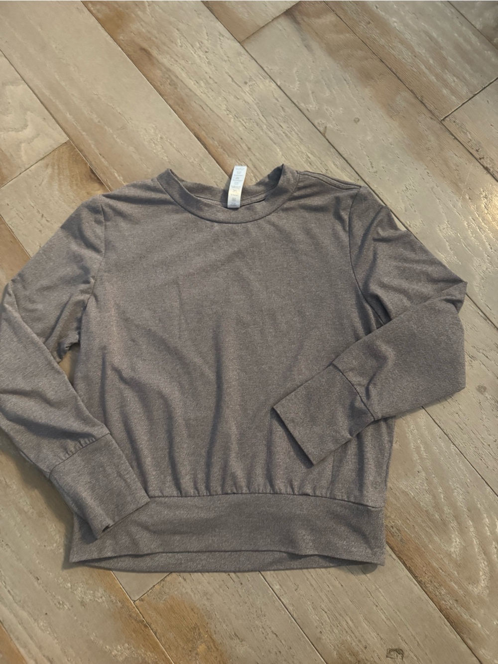 Kids Crewneck Pullover Sweatshirt in Heather Gray